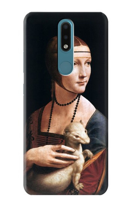 W3471 Lady Ermine Leonardo da Vinci Hard Case and Leather Flip Case For Nokia 2.4