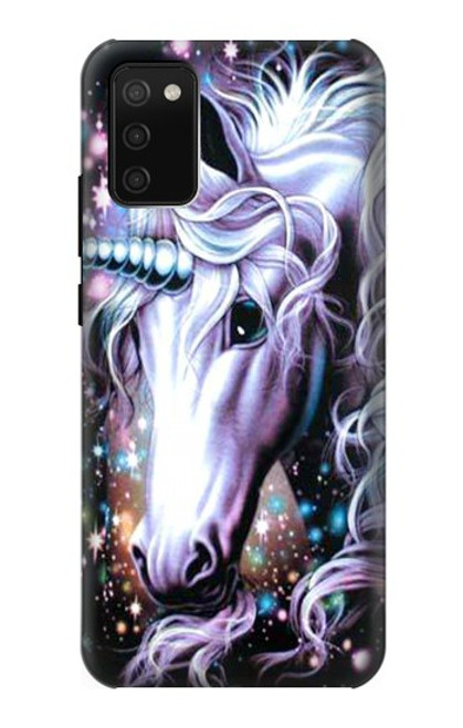 W0749 Unicorn Horse Hard Case and Leather Flip Case For Samsung Galaxy A02s, Galaxy M02s