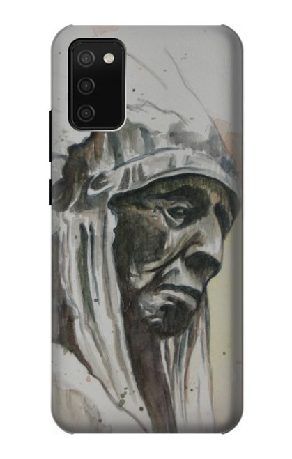 W0792 Indian Chief Hard Case and Leather Flip Case For Samsung Galaxy A02s, Galaxy M02s