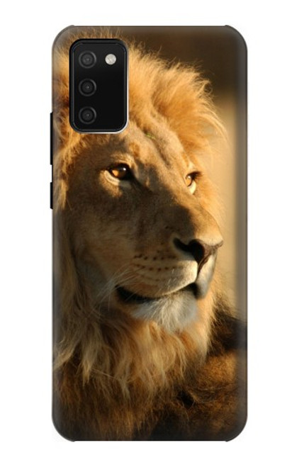 W1046 Lion King of Forest Hard Case and Leather Flip Case For Samsung Galaxy A02s, Galaxy M02s