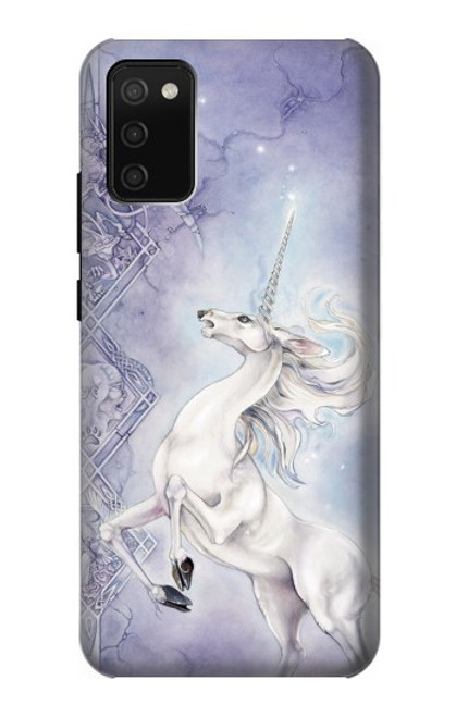 W1134 White Horse Unicorn Hard Case and Leather Flip Case For Samsung Galaxy A02s, Galaxy M02s