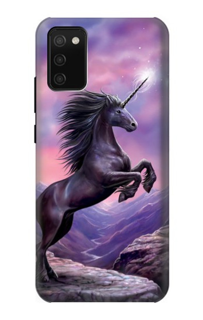 W1461 Unicorn Fantasy Horse Hard Case and Leather Flip Case For Samsung Galaxy A02s, Galaxy M02s