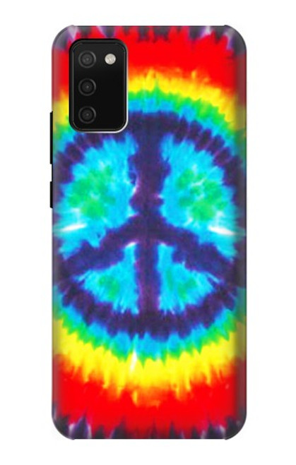 W1870 Tie Dye Peace Hard Case and Leather Flip Case For Samsung Galaxy A02s, Galaxy M02s