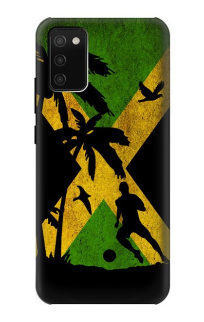 W2975 Jamaica Football Soccer Hard Case and Leather Flip Case For Samsung Galaxy A02s, Galaxy M02s