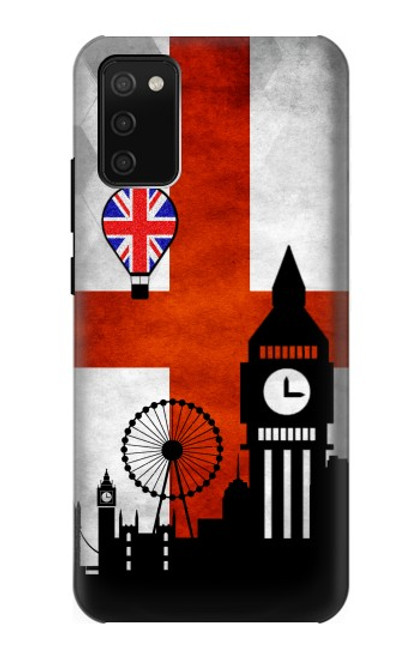 W2979 England Football Soccer Hard Case and Leather Flip Case For Samsung Galaxy A02s, Galaxy M02s