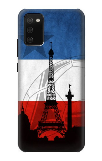 W2980 France Football Soccer Hard Case and Leather Flip Case For Samsung Galaxy A02s, Galaxy M02s