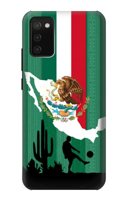 W2994 Mexico Football Soccer Hard Case and Leather Flip Case For Samsung Galaxy A02s, Galaxy M02s