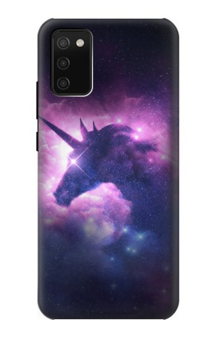 W3538 Unicorn Galaxy Hard Case and Leather Flip Case For Samsung Galaxy A02s, Galaxy M02s