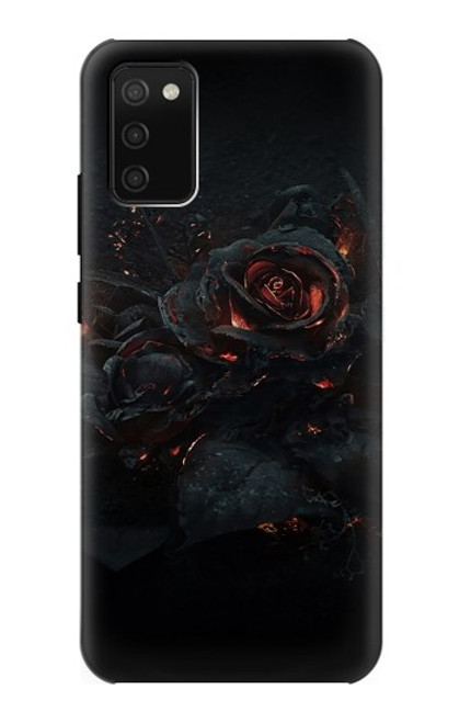 W3672 Burned Rose Hard Case and Leather Flip Case For Samsung Galaxy A02s, Galaxy M02s