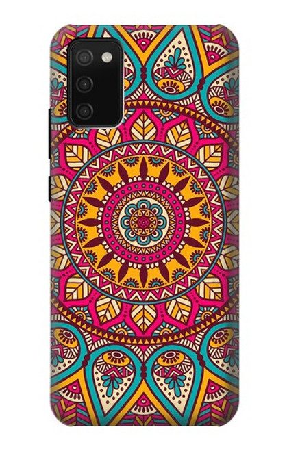 W3694 Hippie Art Pattern Hard Case and Leather Flip Case For Samsung Galaxy A02s, Galaxy M02s