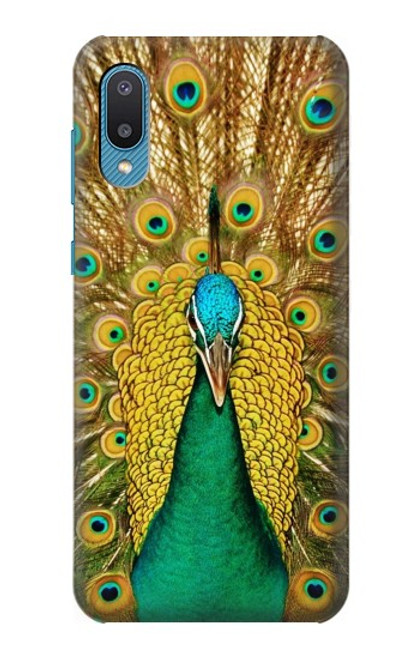 W0513 Peacock Hard Case and Leather Flip Case For Samsung Galaxy A04, Galaxy A02, M02