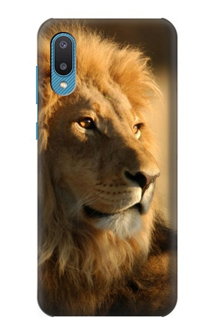 W1046 Lion King of Forest Hard Case and Leather Flip Case For Samsung Galaxy A04, Galaxy A02, M02