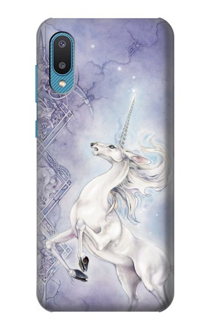 W1134 White Horse Unicorn Hard Case and Leather Flip Case For Samsung Galaxy A04, Galaxy A02, M02