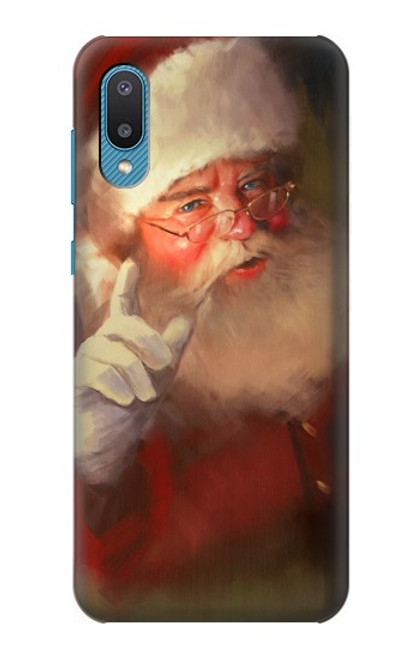 W1144 Xmas Santa Claus Hard Case and Leather Flip Case For Samsung Galaxy A04, Galaxy A02, M02