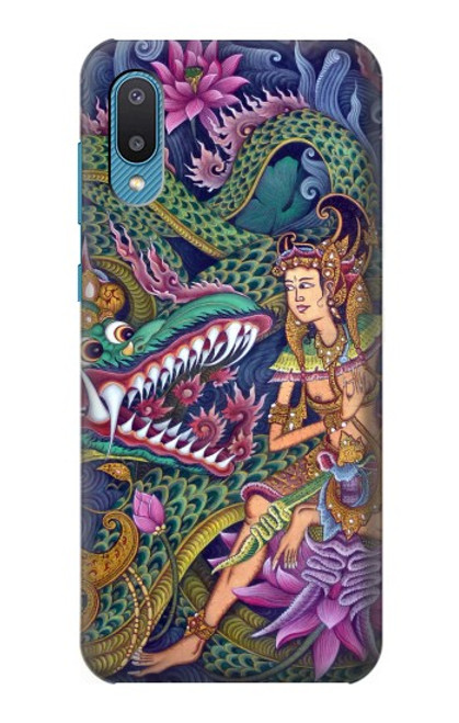 W1240 Bali Painting Hard Case and Leather Flip Case For Samsung Galaxy A04, Galaxy A02, M02