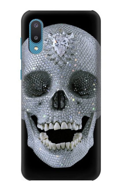 W1286 Diamond Skull Hard Case and Leather Flip Case For Samsung Galaxy A04, Galaxy A02, M02