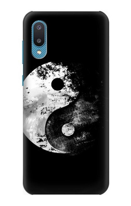 W1372 Moon Yin-Yang Hard Case and Leather Flip Case For Samsung Galaxy A04, Galaxy A02, M02