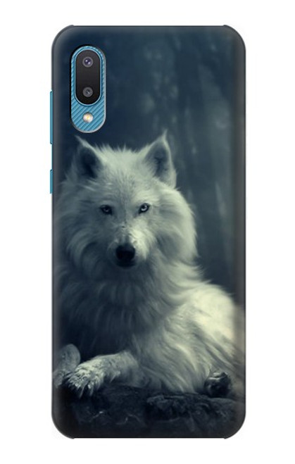 W1516 White Wolf Hard Case and Leather Flip Case For Samsung Galaxy A04, Galaxy A02, M02