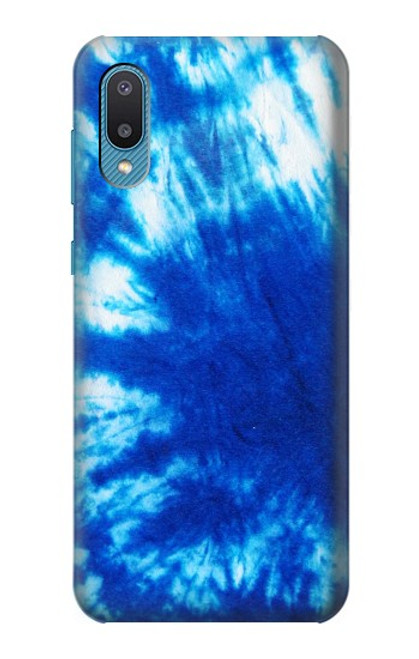 W1869 Tie Dye Blue Hard Case and Leather Flip Case For Samsung Galaxy A04, Galaxy A02, M02