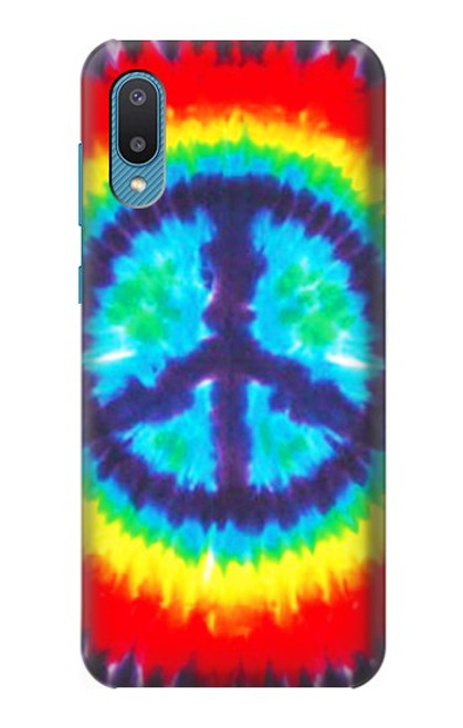 W1870 Tie Dye Peace Hard Case and Leather Flip Case For Samsung Galaxy A04, Galaxy A02, M02