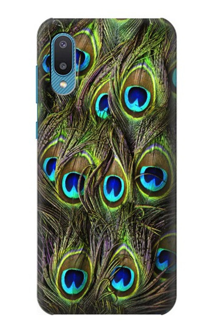 W1965 Peacock Feather Hard Case and Leather Flip Case For Samsung Galaxy A04, Galaxy A02, M02