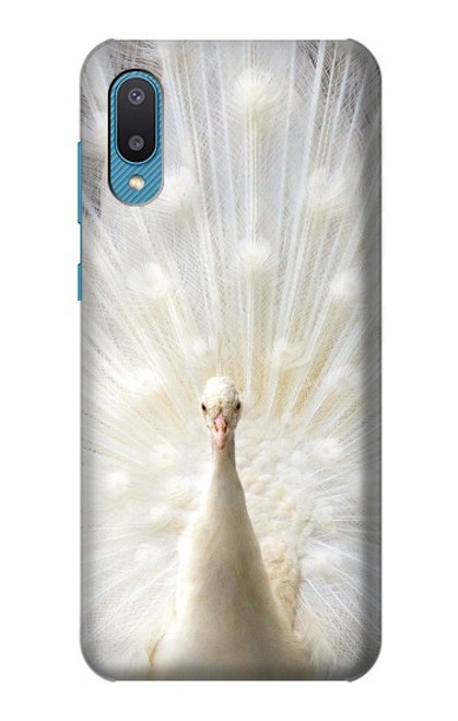 W1980 White Peacock Hard Case and Leather Flip Case For Samsung Galaxy A04, Galaxy A02, M02