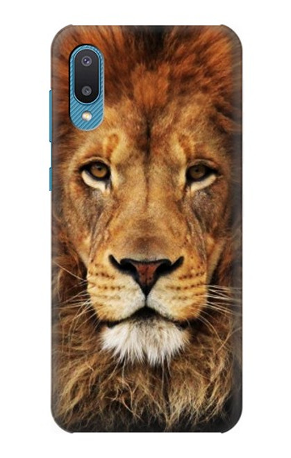 W2870 Lion King of Beasts Hard Case and Leather Flip Case For Samsung Galaxy A04, Galaxy A02, M02