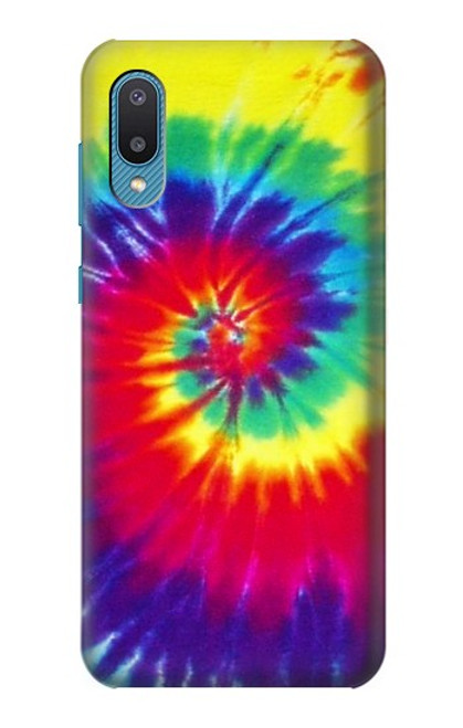 W2884 Tie Dye Swirl Color Hard Case and Leather Flip Case For Samsung Galaxy A04, Galaxy A02, M02