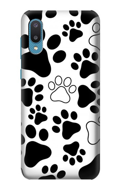 W2904 Dog Paw Prints Hard Case and Leather Flip Case For Samsung Galaxy A04, Galaxy A02, M02