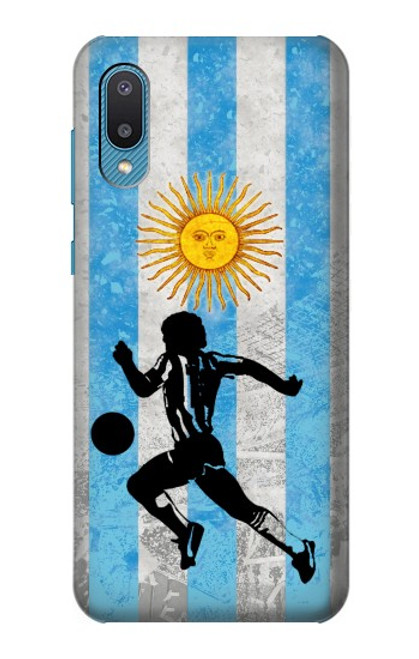 W2977 Argentina Football Soccer Hard Case and Leather Flip Case For Samsung Galaxy A04, Galaxy A02, M02