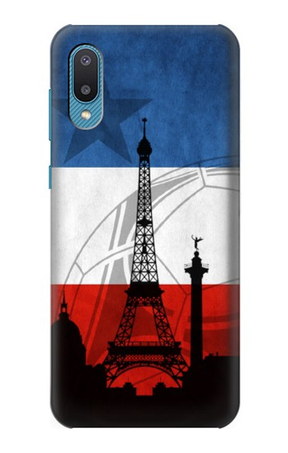 W2980 France Football Soccer Hard Case and Leather Flip Case For Samsung Galaxy A04, Galaxy A02, M02