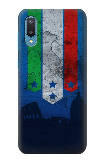 W2983 Italy Football Soccer Hard Case and Leather Flip Case For Samsung Galaxy A04, Galaxy A02, M02