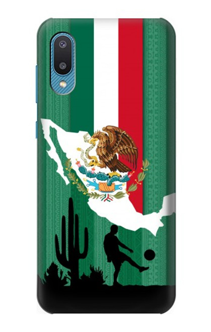 W2994 Mexico Football Soccer Hard Case and Leather Flip Case For Samsung Galaxy A04, Galaxy A02, M02