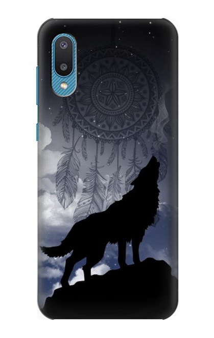 W3011 Dream Catcher Wolf Howling Hard Case and Leather Flip Case For Samsung Galaxy A04, Galaxy A02, M02