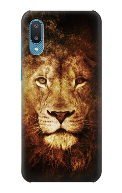 W3182 Lion Hard Case and Leather Flip Case For Samsung Galaxy A04, Galaxy A02, M02