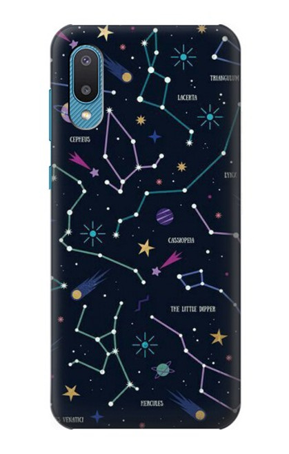 W3220 Star Map Zodiac Constellations Hard Case and Leather Flip Case For Samsung Galaxy A04, Galaxy A02, M02