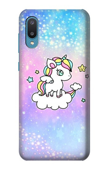 W3256 Cute Unicorn Cartoon Hard Case and Leather Flip Case For Samsung Galaxy A04, Galaxy A02, M02