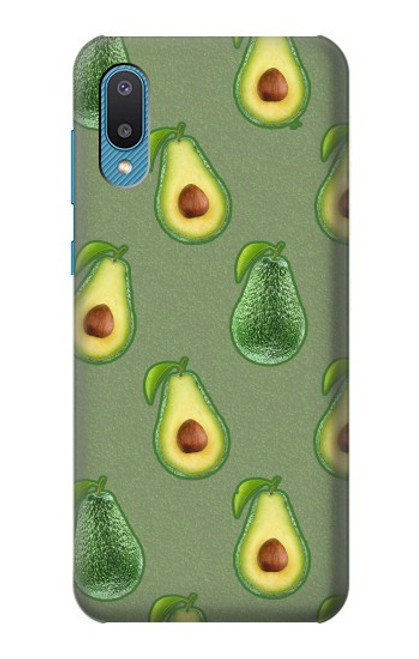 W3285 Avocado Fruit Pattern Hard Case and Leather Flip Case For Samsung Galaxy A04, Galaxy A02, M02