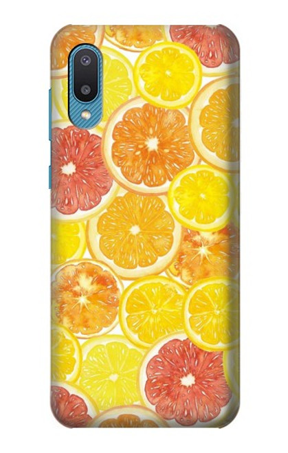 W3408 Lemon Hard Case and Leather Flip Case For Samsung Galaxy A04, Galaxy A02, M02