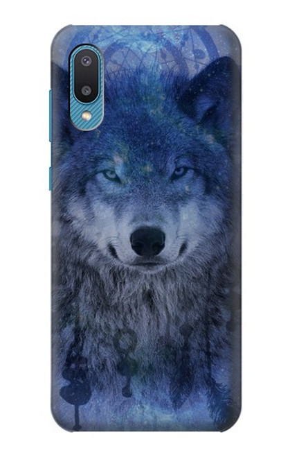 W3410 Wolf Dream Catcher Hard Case and Leather Flip Case For Samsung Galaxy A04, Galaxy A02, M02