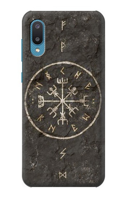 W3413 Norse Ancient Viking Symbol Hard Case and Leather Flip Case For Samsung Galaxy A04, Galaxy A02, M02