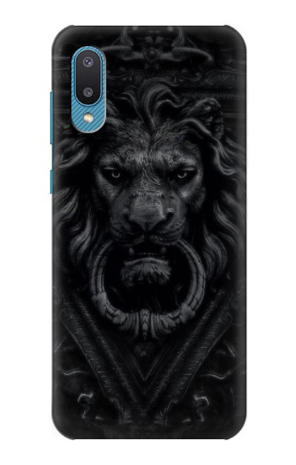 W3619 Dark Gothic Lion Hard Case and Leather Flip Case For Samsung Galaxy A04, Galaxy A02, M02