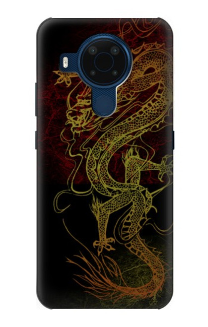 W0354 Chinese Dragon Hard Case and Leather Flip Case For Nokia 5.4