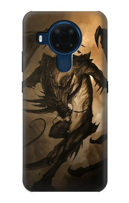 W0388 Dragon Rider Hard Case and Leather Flip Case For Nokia 5.4