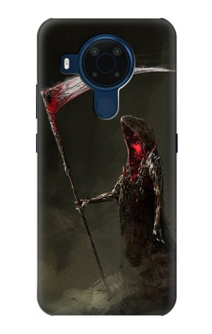 W1319 Grim Reaper Death Scythe Hard Case and Leather Flip Case For Nokia 5.4