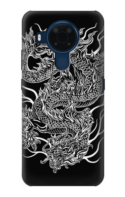 W1943 Dragon Tattoo Hard Case and Leather Flip Case For Nokia 5.4