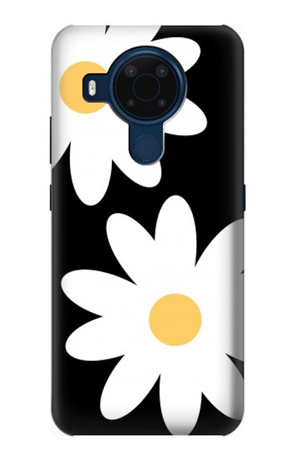 W2315 Daisy White Flowers Hard Case and Leather Flip Case For Nokia 5.4