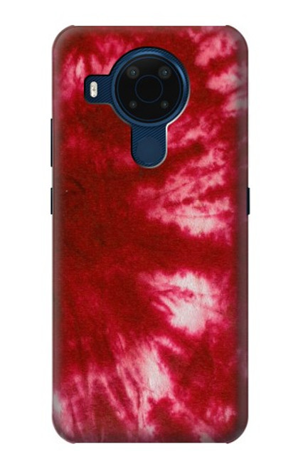 W2480 Tie Dye Red Hard Case and Leather Flip Case For Nokia 5.4