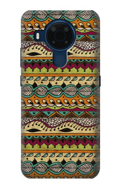 W2860 Aztec Boho Hippie Pattern Hard Case and Leather Flip Case For Nokia 5.4