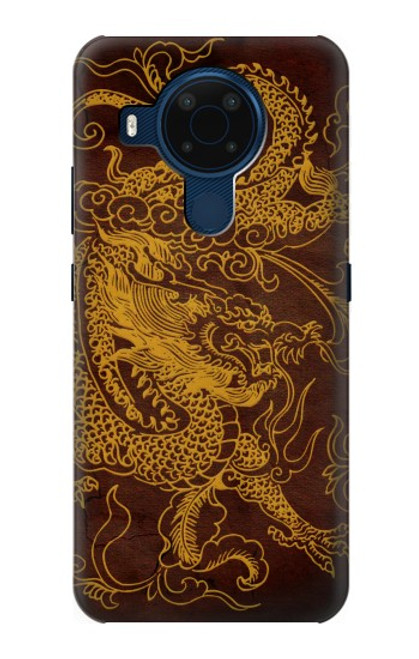 W2911 Chinese Dragon Hard Case and Leather Flip Case For Nokia 5.4